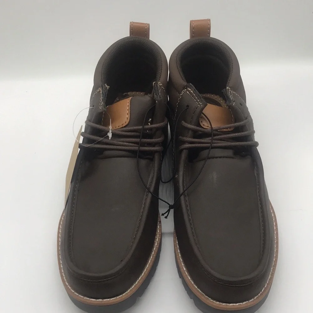 WEATHERPROOF Mens Pull Tab Padded Chester Round Toe Lace-Up Chukka Boots